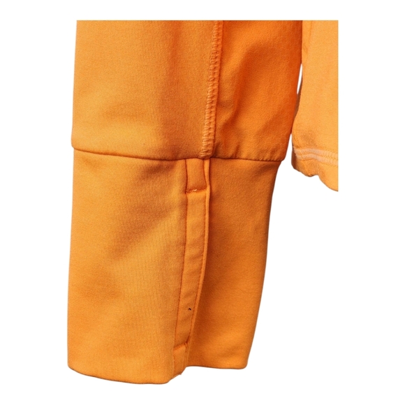 Athleta Orange Quarter Zip Jacket Thumbholes Reflective Activewear - Picture 4 of 12